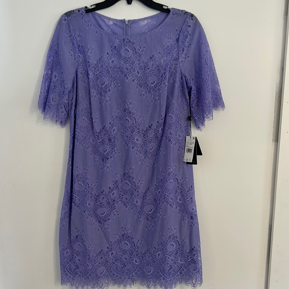 Adrianna Papel lilac lace dress size 8